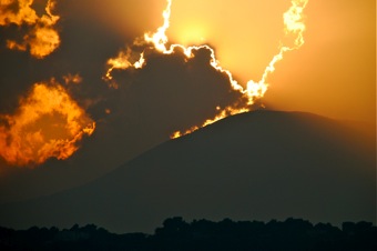 Sunset Over French Mountains