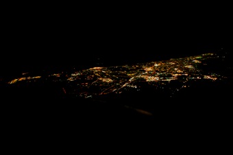 Perth At NIght from 34000 feet